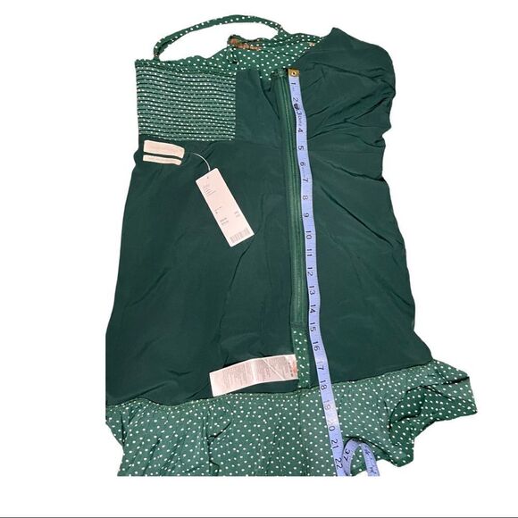 Urban Outfitters Mar Polka Dot Cinched Mini Dress - Picture 4 of 10